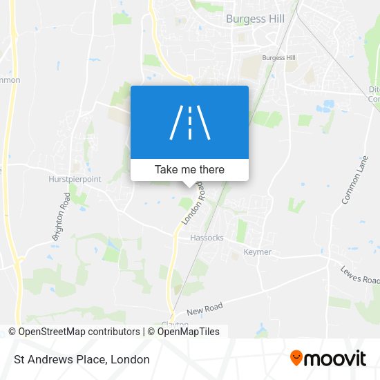 St Andrews Place map