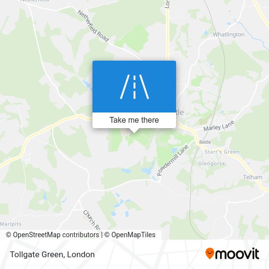 Tollgate Green map