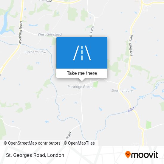 St. Georges Road map
