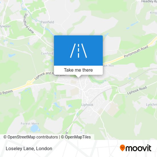 Loseley Lane map