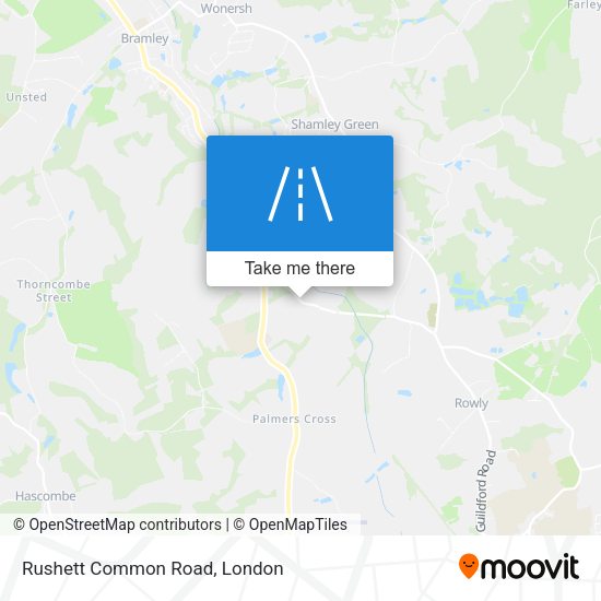 Rushett Common Road map