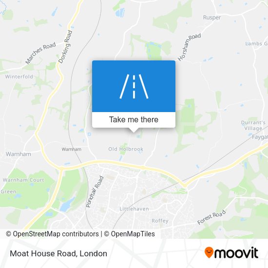 Moat House Road map