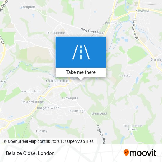 Belsize Close map