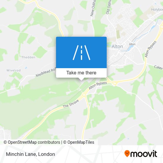 Minchin Lane map