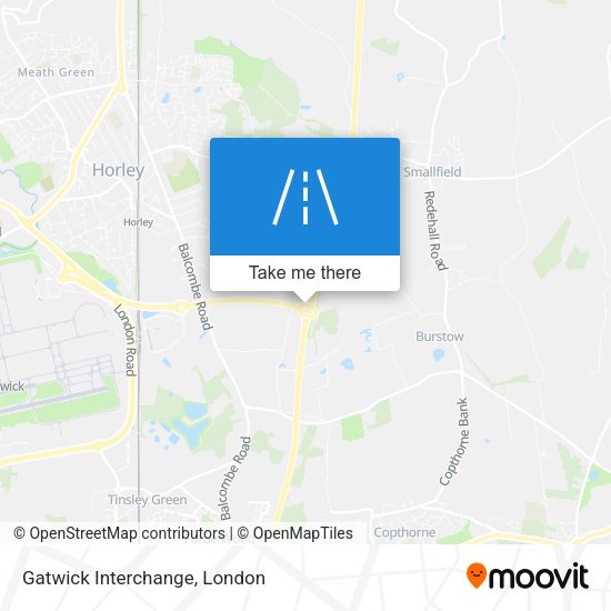 Gatwick Interchange map