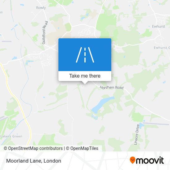 Moorland Lane map