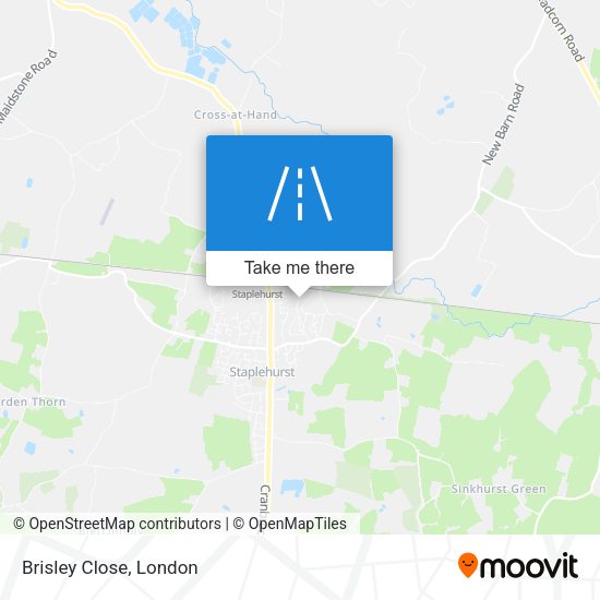 Brisley Close map