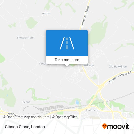 Gibson Close map