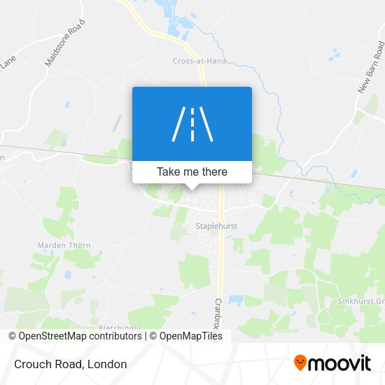 Crouch Road map
