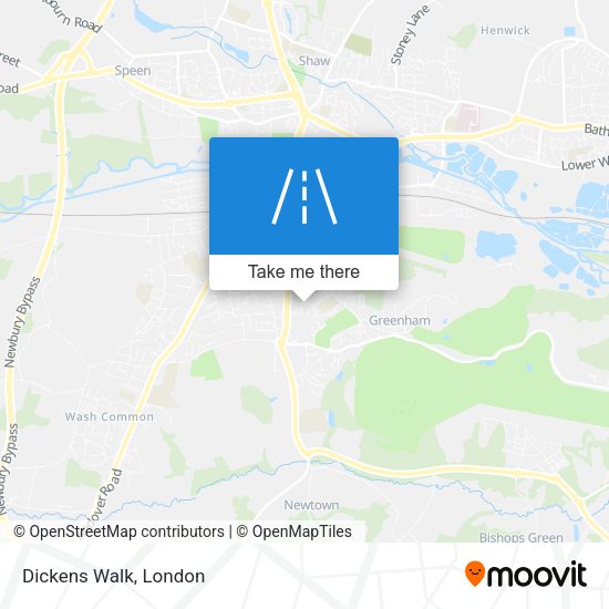 Dickens Walk map