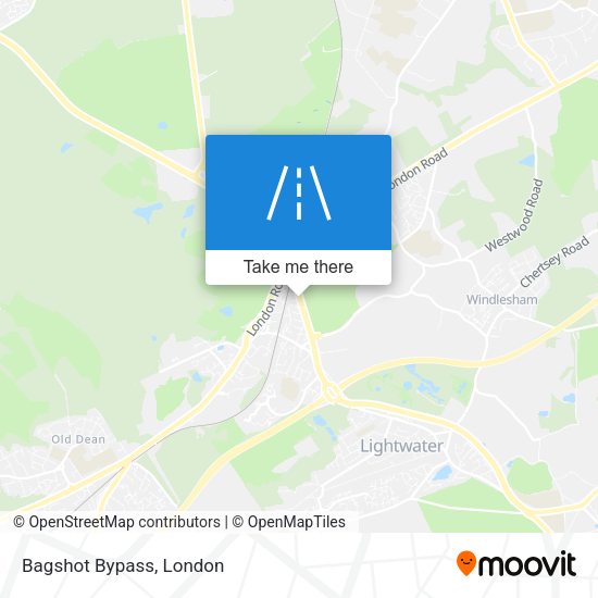 Bagshot Bypass map