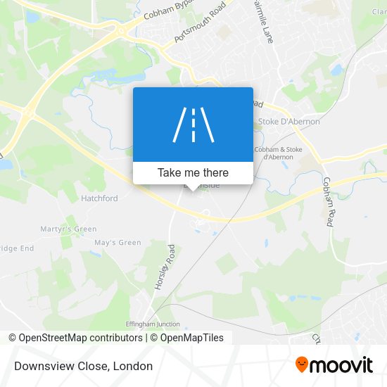 Downsview Close map