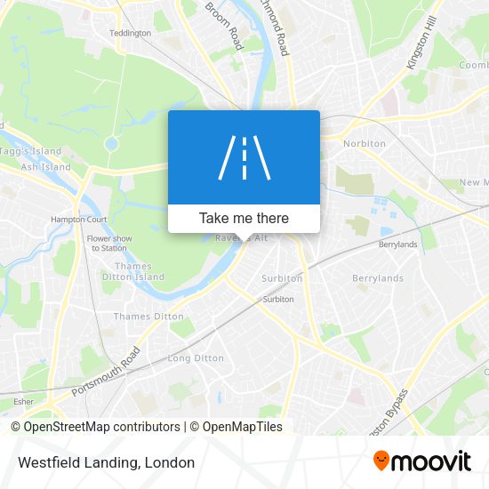 Westfield Landing map