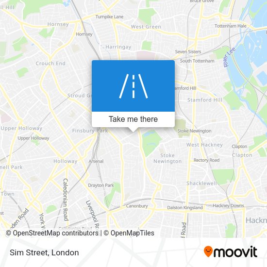 Sim Street map