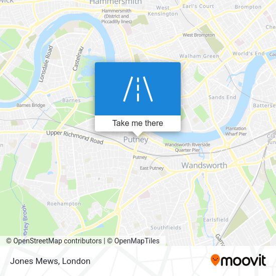 Jones Mews map