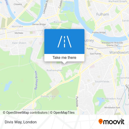 Divis Way map