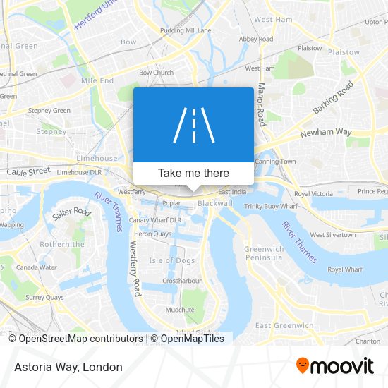 Astoria Way map
