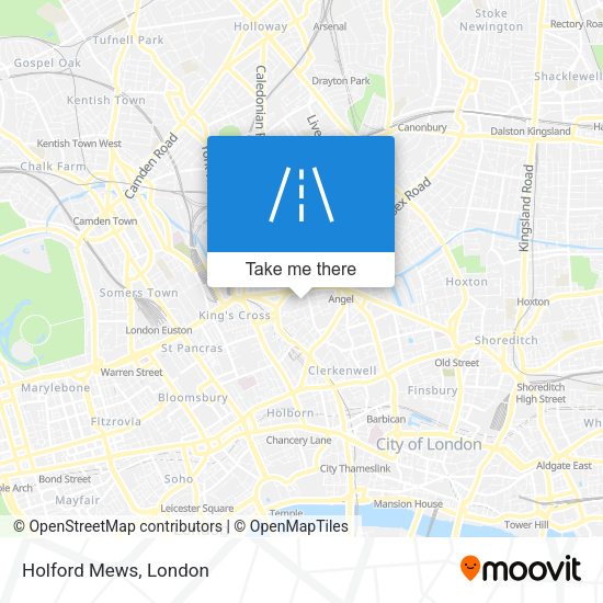Holford Mews map