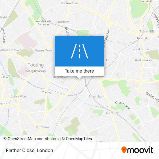 Flather Close map