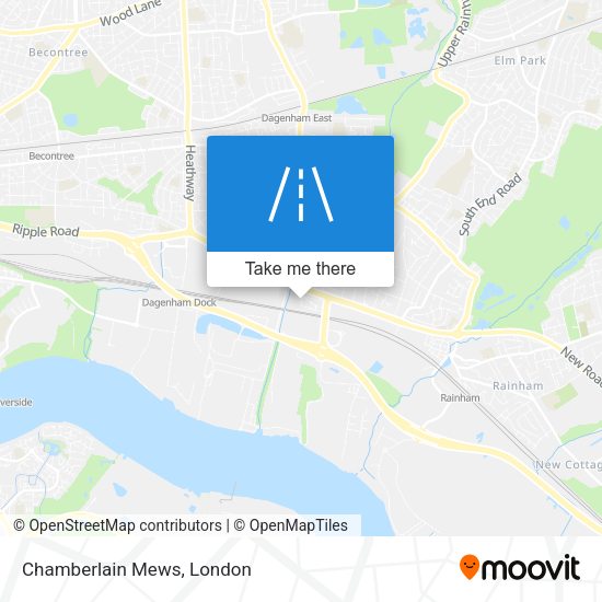 Chamberlain Mews map