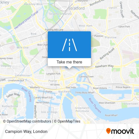 Campion Way map