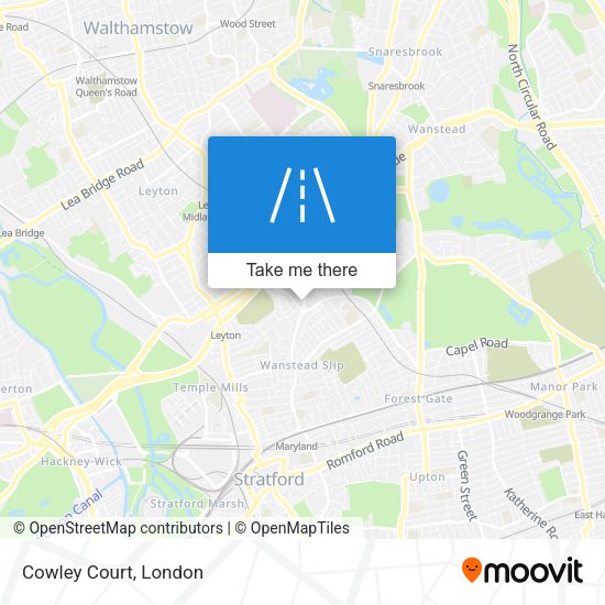 Cowley Court map