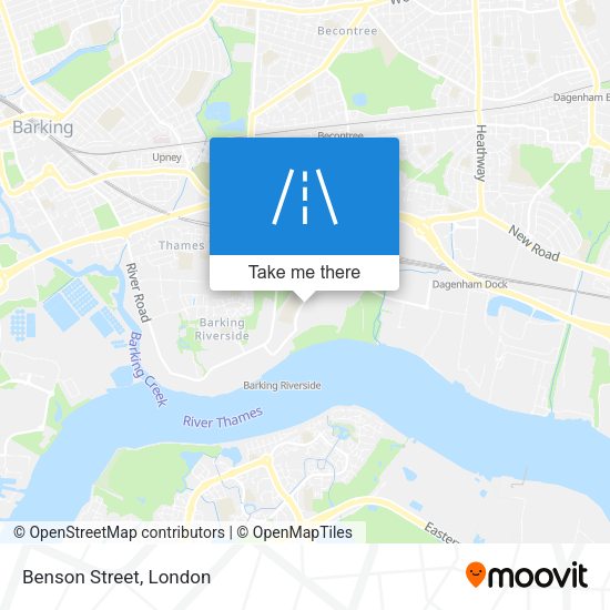 Benson Street map