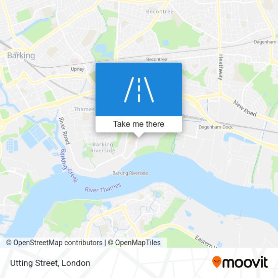 Utting Street map