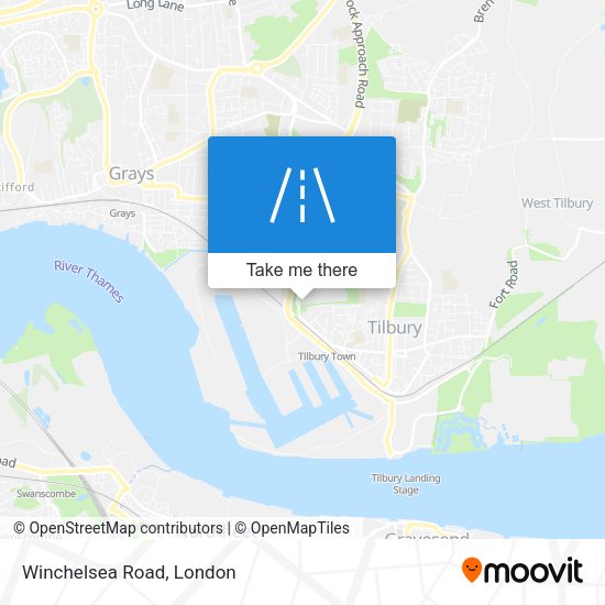 Winchelsea Road map
