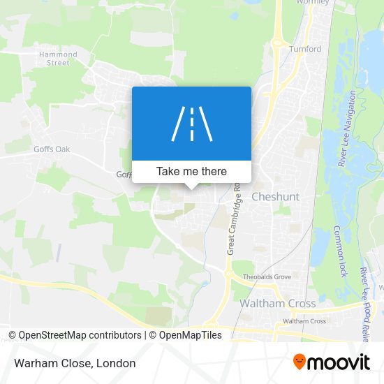 Warham Close map