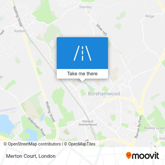 Merton Court map