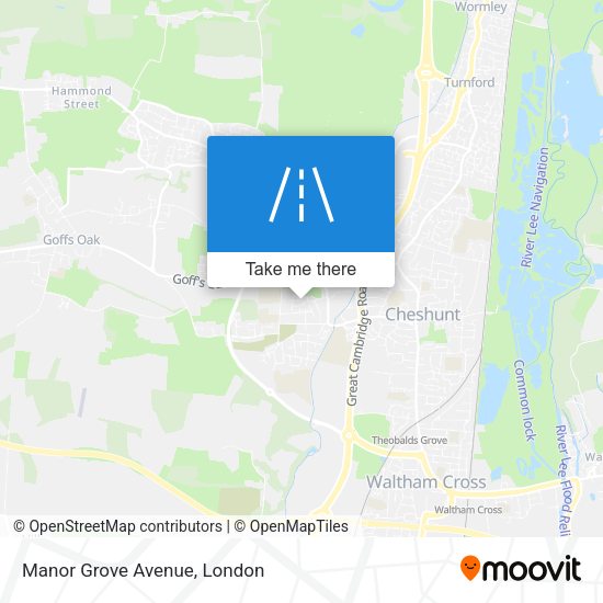 Manor Grove Avenue map