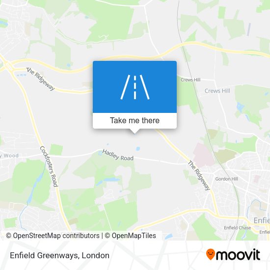 Enfield Greenways map