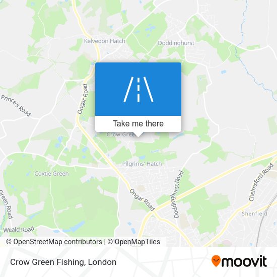 Crow Green Fishing map