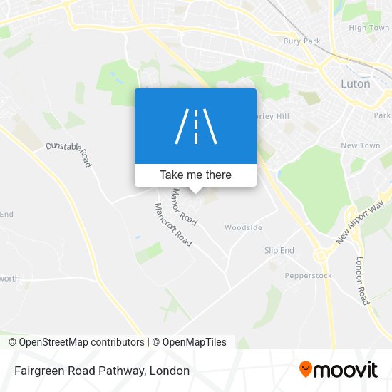Fairgreen Road Pathway map