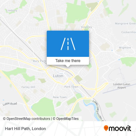 Hart Hill Path map