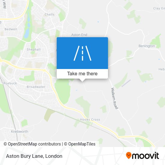 Aston Bury Lane map