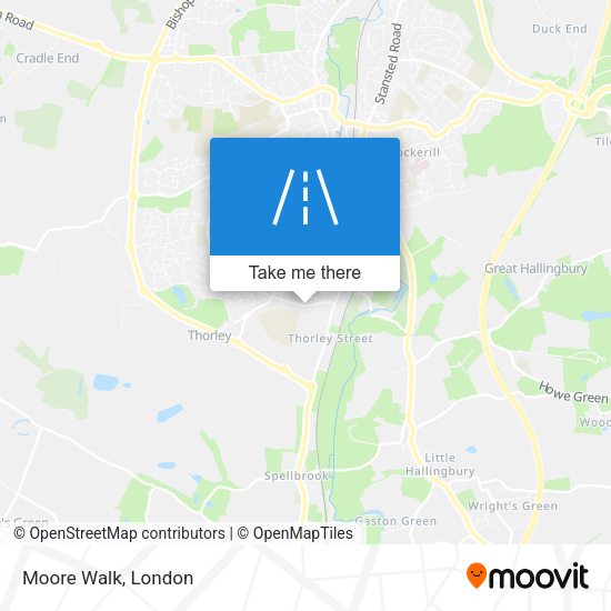 Moore Walk map