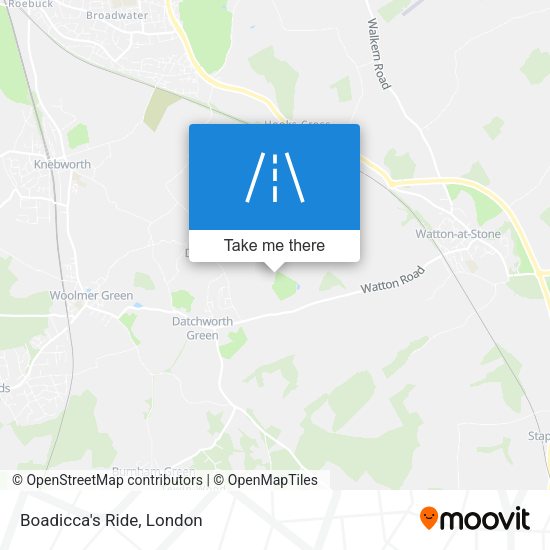 Boadicca's Ride map