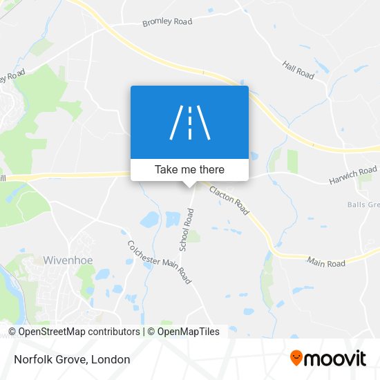 Norfolk Grove map