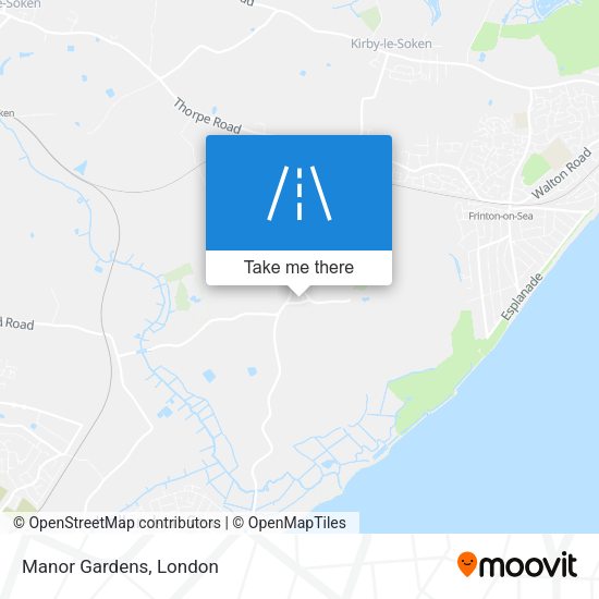 Manor Gardens map