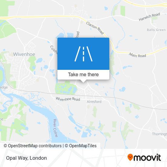 Opal Way map