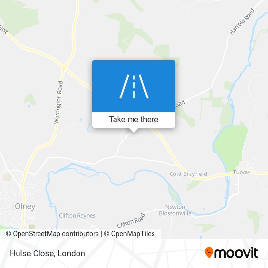 Hulse Close map