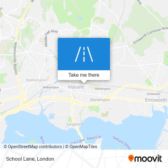 School Lane map