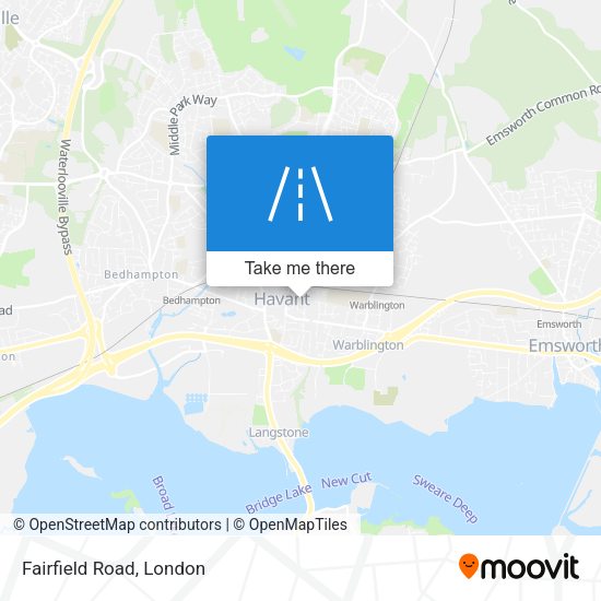 Fairfield Road map