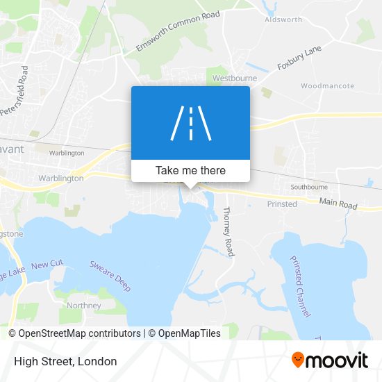 High Street map