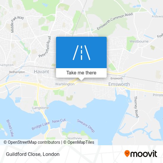 Guildford Close map