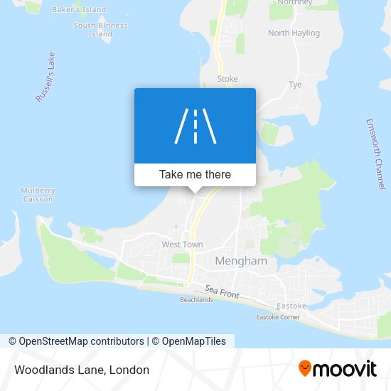 Woodlands Lane map
