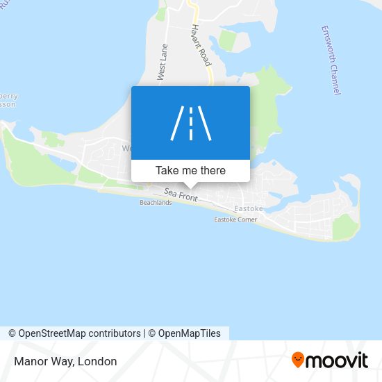 Manor Way map