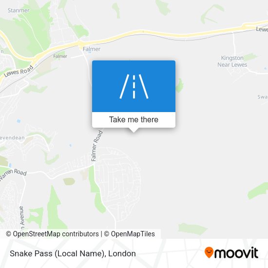 Snake Pass (Local Name) map